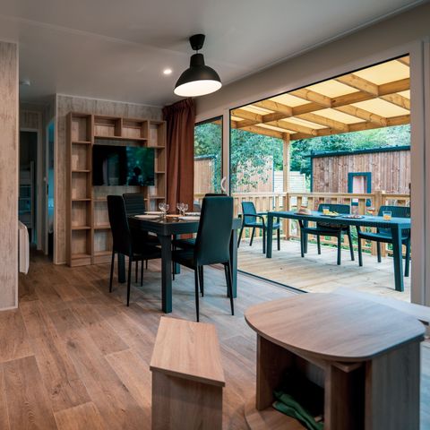 Mobilheim 4 Personen - Sunêlia Luxe Lodge 2 Zimmer 2 Bäder - Bettwäsche vorhanden