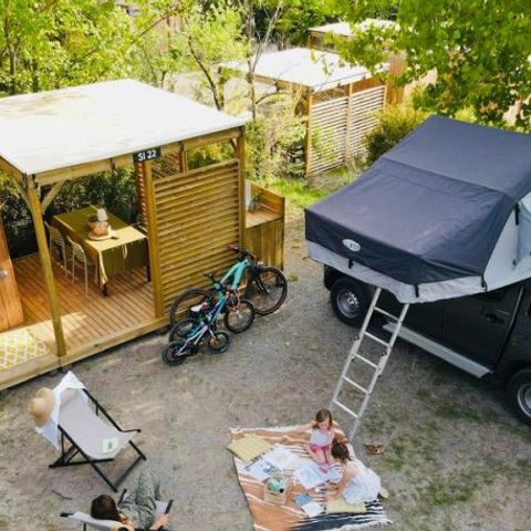 Stellplatz - Stellplatz Luxe Sanitär Individuell + Garden Pack