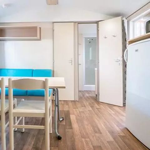 Mobilheim 6 Personen - Comfort | 3 Schlafz. | 6 Pers. | Erhöhte Terrasse | Klimaanlage