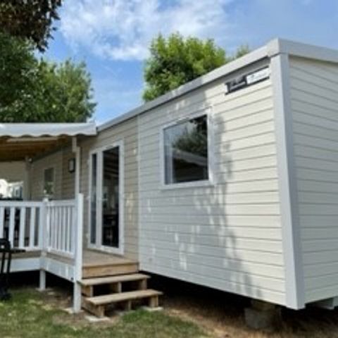 Mobilheim 4 Personen - SAM - SUNELIA PRESTIGE 2 Zi/ 4 P - 34m² - Überdachte Terrasse