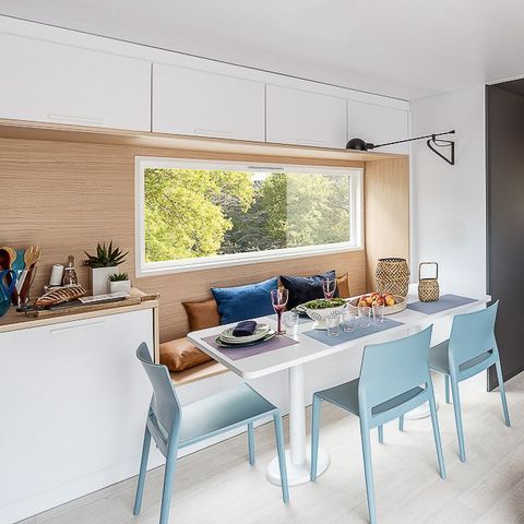 Mobilheim 6 Personen - SAM - SUNELIA LUXE TAOS 3S/ 6P - 40m² - Exotische Pergola