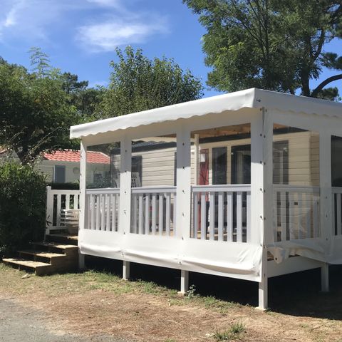 Mobilheim 8 Personen - SAM - SUNELIA PRESTIGE 4Z/ 8P - 40m² - Überdachte Terrasse