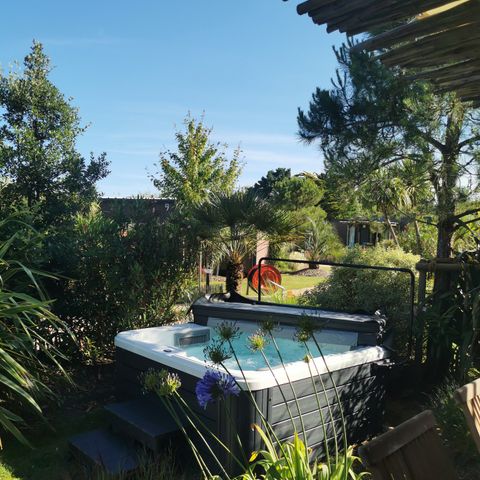 Mobilheim 6 Personen - SAM - SUNELIA LUXE TAOS SPA 3S/6P - 40m² - Exotische Terrasse