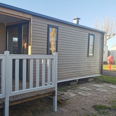 Mobilheim 4 personen - Sonntag – FREIZEIT & KOMFORT 2 Schlafzimmer – 20 m² – Integrierte Terrasse für 4 Personen