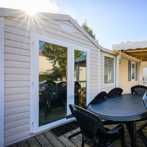 Mobilheim 6 Personen - DIM - LOISIR CONFORT 3ch/ 6p - 36m² - Überdachte Terrasse