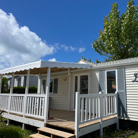 Mobilheim 6 Personen - DIM - LOISIR CONFORT 3ch/ 6p - 36m² - Überdachte Terrasse