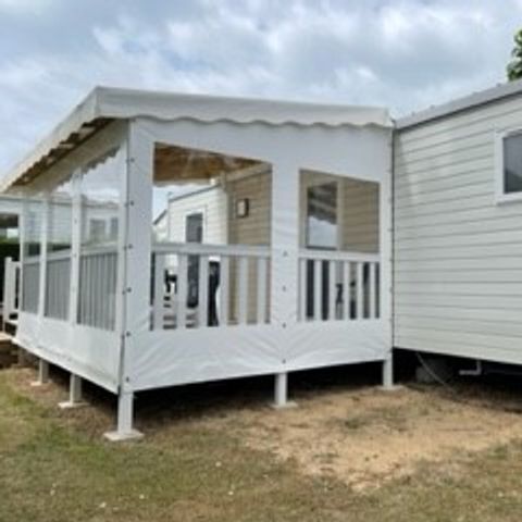 Mobilheim 4 Personen - DIM - SUNELIA PRESTIGE 2ch/ 4p - 34m² - Überdachte Terrasse