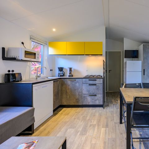 Mobilheim 8 personen - Sonntag – SUNELIA PRESTIGE, 4 Schlafzimmer – 40 m² – überdachte Terrasse, 8 Personen