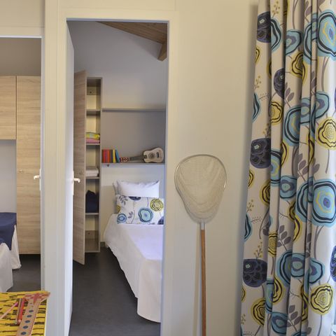 Mobilheim 5 Personen -  SAM - COTTAGE CONFORT 2Sch/ 4/5P - 30m² - Terrasse Sonnenschirm