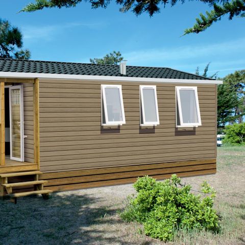 Mobilheim 4 Personen - Loggia 25m² + Terrasse - 2 Schlafzimmer