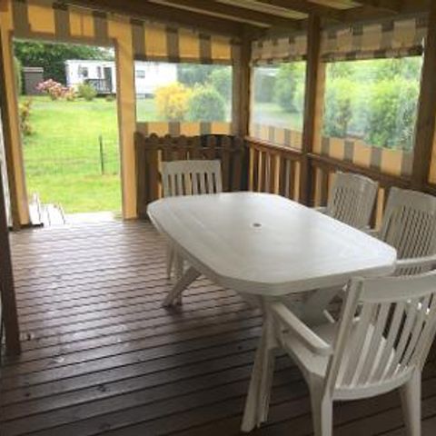 Mobilheim 6 Personen - Willerby 3 Schlafzimmer - überdachte Terrasse