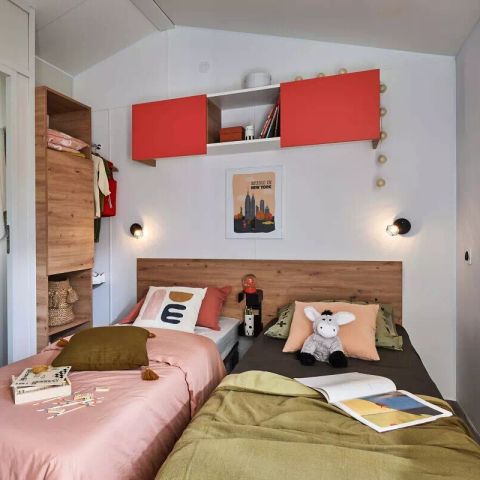 Mobilheim 4 Personen - Cottage Luxe Dinos 3 Zimmer 4 Personen Klimatisiert + TV