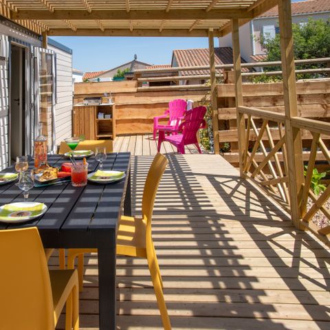 Mobilheim 4 Personen - COTTAGE LUXUS DES DINOS 2ch