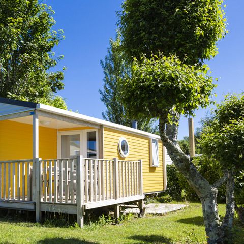Mobilheim 5 Personen - Confort 28m² - 2 Zimmer - halboffene Terrasse - TV