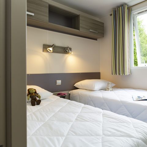 Mobilheim 5 Personen - Confort 28m² - 2 Zimmer - halboffene Terrasse - TV