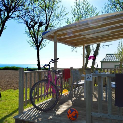 Mobilheim 5 Personen - Mobilheim Grand Confort Meerblick (2 Zimmer)
