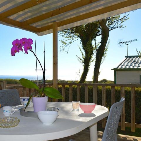 Mobilheim 5 Personen - Mobilheim Grand Confort Meerblick (2 Zimmer)