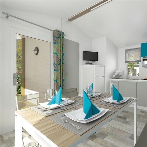 Mobilheim 5 Personen - Cottage Meerblick (2 Zimmer)