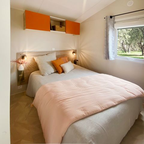 Mobilheim 6 Personen - Premium | 3 Schlafz. | 6 Pers. | Terrasse Lounge | Klimaanlage | TV