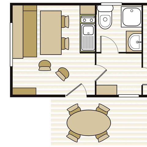 Bungalow 4 Personen - ALIZE 4 Pers Sonntag