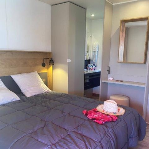 Mobilheim 4 personen - Ferienhaus Antigua – 2 Schlafzimmer – 2 Badezimmer – Bettwäsche und Handtücher inklusive ****