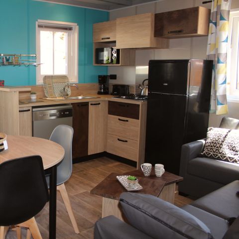 Chalet 6 Personen - Premium-Chalet „Sésame“ – 3 Schlafzimmer – Bettwäsche, Handtücher, Plancha und Reinigungsgebühr im Preis inbegriffen