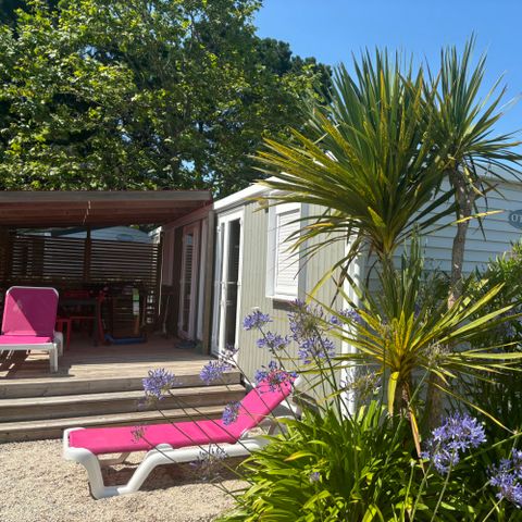 Mobilheim 4 Personen - Premium-Cottage – 2 Schlafzimmer – 2 Badezimmer – Bettwäsche, Handtücher, Plancha und Reinigungsgebühr im Preis inbegriffen