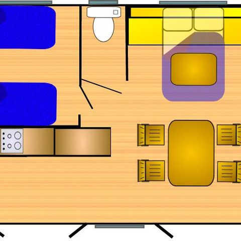 Mobilheim 6 Personen - Riviera 860-2 CD
