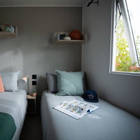 Mobilheim 4 Personen - Comfort | 2 Zi. | 4 Pers. | Erhöhte Terrasse