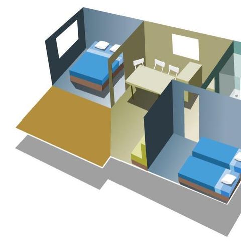 Chalet 6 Personen - Chalet Rêve Confort (42 m²) - n°28 bis 43