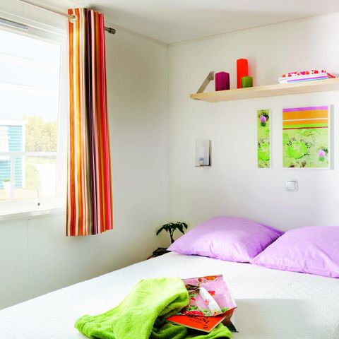 Mobilheim 5 Personen - Komfort TV 2ch-TV-plancha-überdachte Terrasse- 26m² | CONFORT