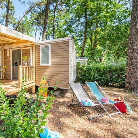 Mobilheim 5 personen - Komfort TV 2ch-TV-plancha-überdachte Terrasse- 26m² | CONFORT