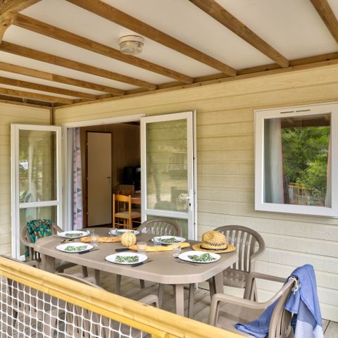 Chalet 7 Personen - Family 3ch-CLIM-überdachte XXL-Terrasse-TV-LV-Plancha-32m²| PREMIUM