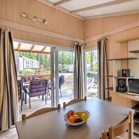 Chalet 6 personen - Komfort-Cottage mit Klimaanlage - 3 Schlafzimmer - KOMFORT - MIT - KLIMAANLAGE – - 32 bis - 42 m² – Klimaanlage – - TV – Geschirrspüler – Plancha