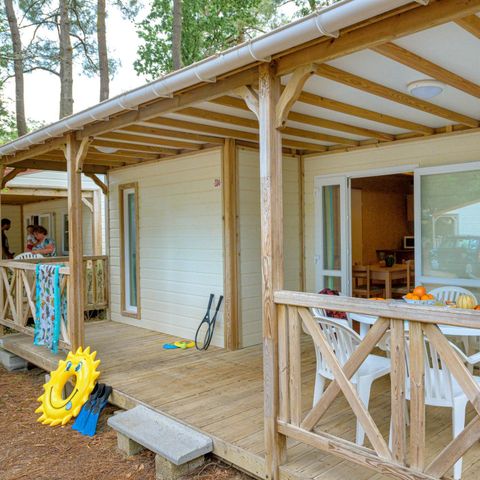 Chalet 7 personen - 3ch (ohne TV)-überdachte Terrasse- 32m² | STANDARD