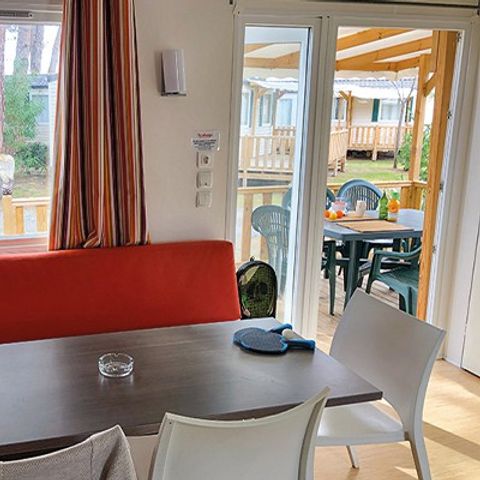 Mobilheim 6 personen - Classic XL | 3 Schlafz. | 6 Pers. | Erhöhte Terrasse | Klimaanlage