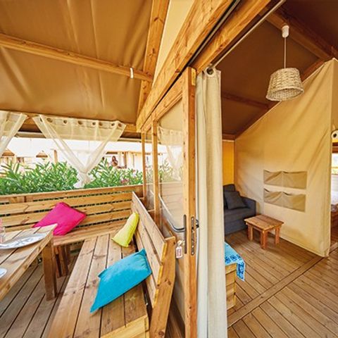 Safarizelt 5 personen - Lodge-Zelt | 2 Schlafz. | 4/5 Pers. | Ohne Sanitäranlagen