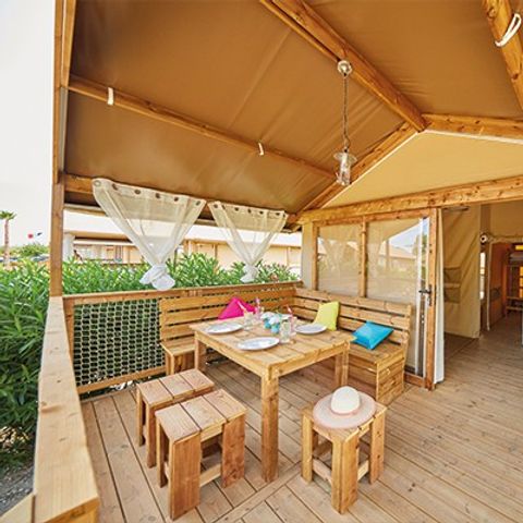 Safarizelt 5 personen - Lodge-Zelt | 2 Schlafz. | 4/5 Pers. | Ohne Sanitäranlagen