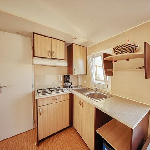 Mobilheim 6 personen - Classic | 3 Schlafz. | 6 Pers. | Erhöhte Terrasse