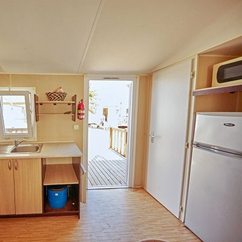 Mobilheim 6 personen - Classic | 3 Schlafz. | 6 Pers. | Erhöhte Terrasse