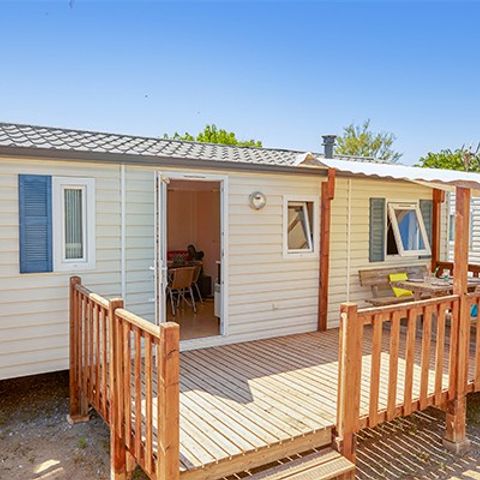 Mobilheim 6 personen - Classic | 3 Schlafz. | 6 Pers. | Erhöhte Terrasse