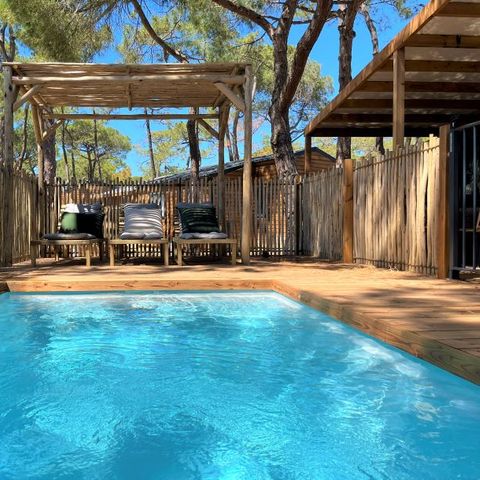 Mobilheim 8 Personen - Ferienhaus mit Pool für 8 Personen