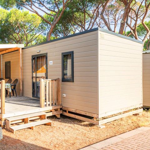 Mobilheim 4 Personen - Comfort | 2 Zi. | 4 Pers. | Erhöhte Terrasse | Klim.
