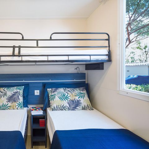 Mobilheim 6 Personen - BLU ROMANTIC (4 Erwachsene + 2 Kinder)