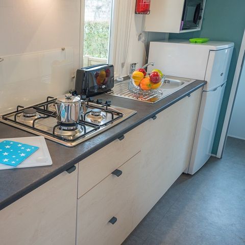 Mobilheim 4 Personen - Comfort | 2 Zi. | 4 Pers. | Einfache Terrasse