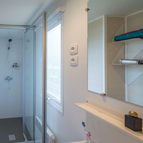 Mobilheim 4 Personen - Comfort | 2 Zi. | 4 Pers. | Einfache Terrasse