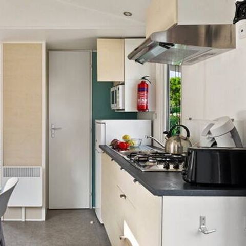 Mobilheim 6 Personen - Mobilheim | Comfort | 3 Zi. | 6 Pers. | Erhöhte Terrasse | Clim.
