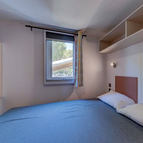 Mobilheim 6 Personen -  Comfort | 3 Zi. | 6 Pers. | Erhöhte Terrasse | 1 Bad | Klimaanlage | TV