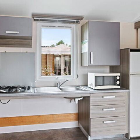 Mobilheim 4 Personen - Mobilheim PMR | Comfort | 2 Zi. | 4 Pers. | Erhöhte Terrasse | Klim.