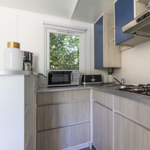 Mobilheim 7 personen - CONFORT - 3 Schlafzimmer mit Klimaanlage +TV